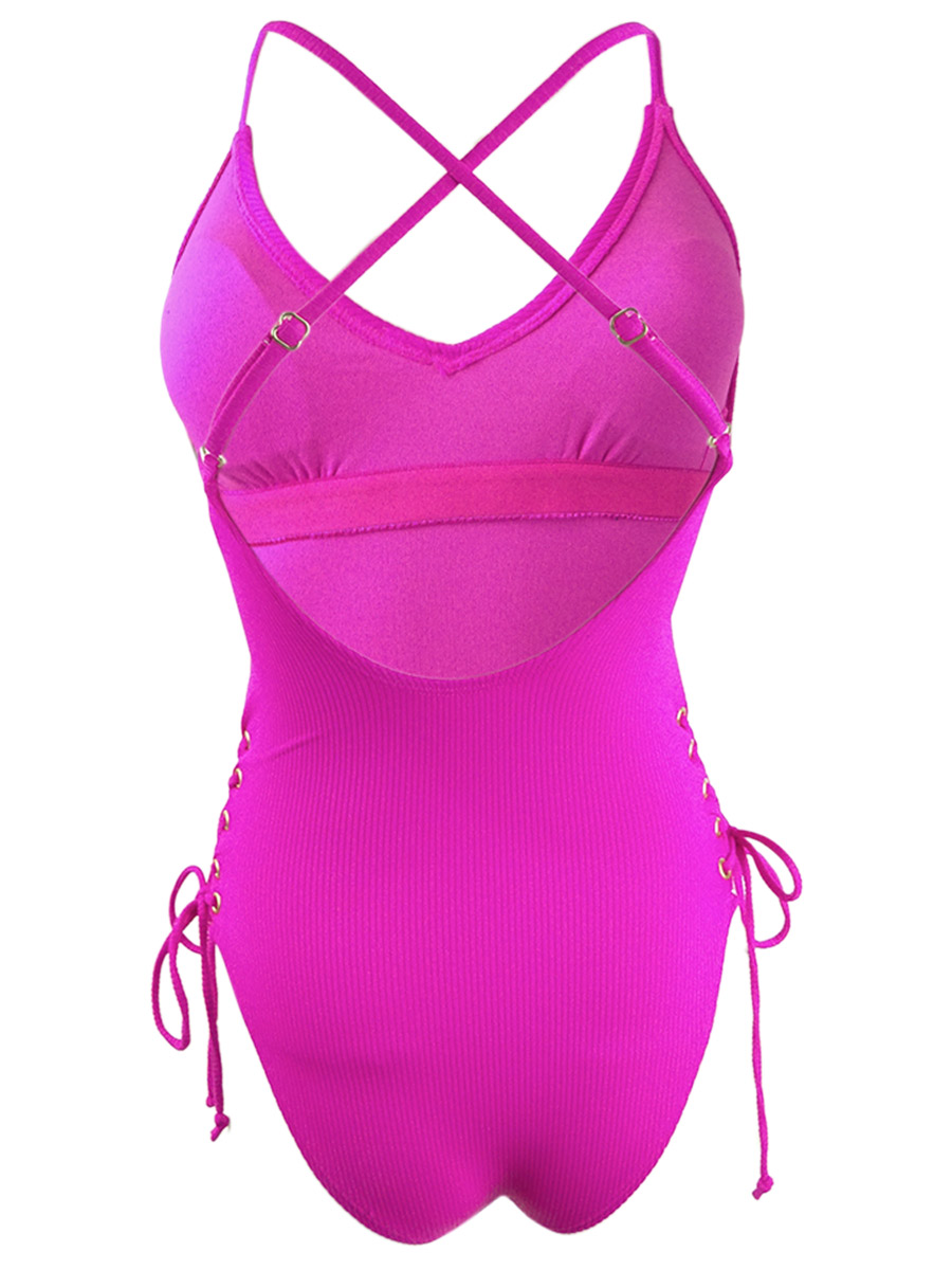 California Waves Women's CrossBack SideLace OnePiece Swimsuit eBay