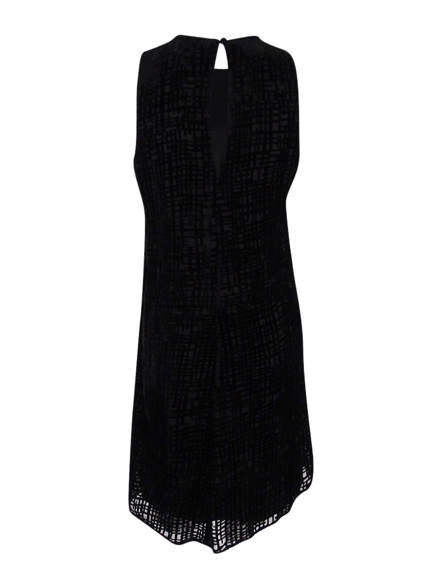 calvin klein floral burnout velvet shift dress