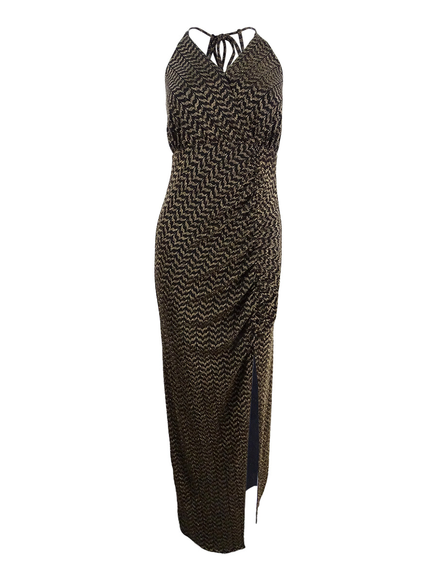 bcbgeneration metallic dress Bcbg Metallic Gold Dress *New