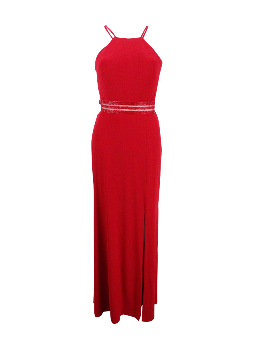 nightway beaded dress Women's Strappy A-Line Gown (4, Red) Light Blue Sheer Tulle Neckline: scoop_neck have been waiting for! Size:S+