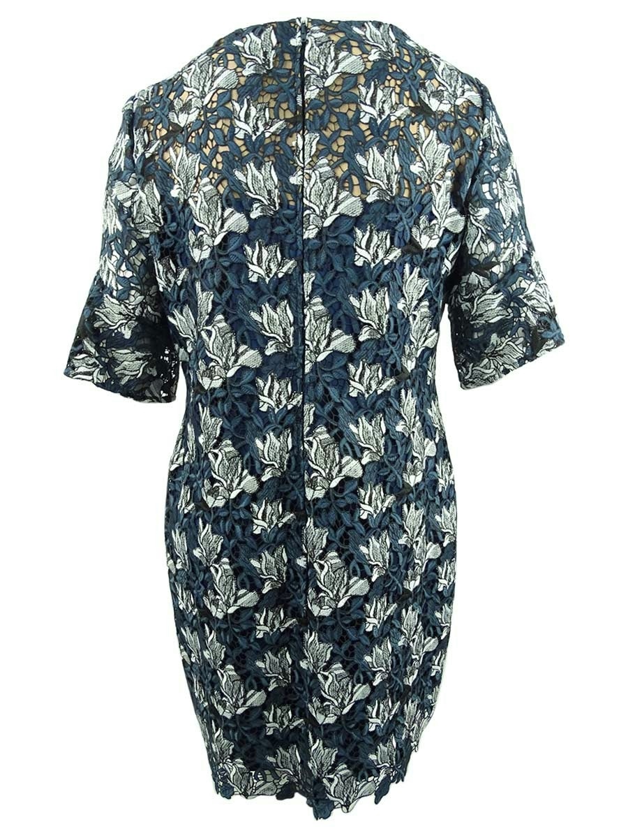 Lauren by Ralph Lauren Women&rsquo;s Ruffled-Cuff Lace Dress