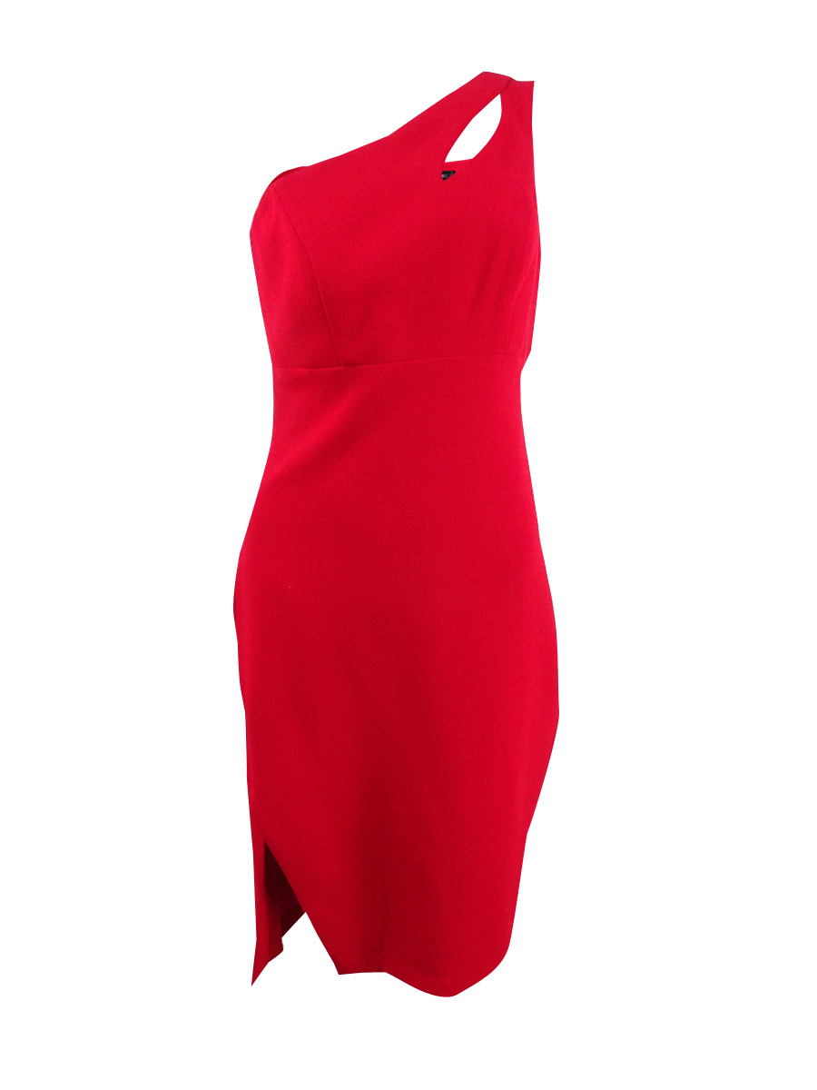 xscape asymmetrical one-shoulder dress Xscape Evenings 