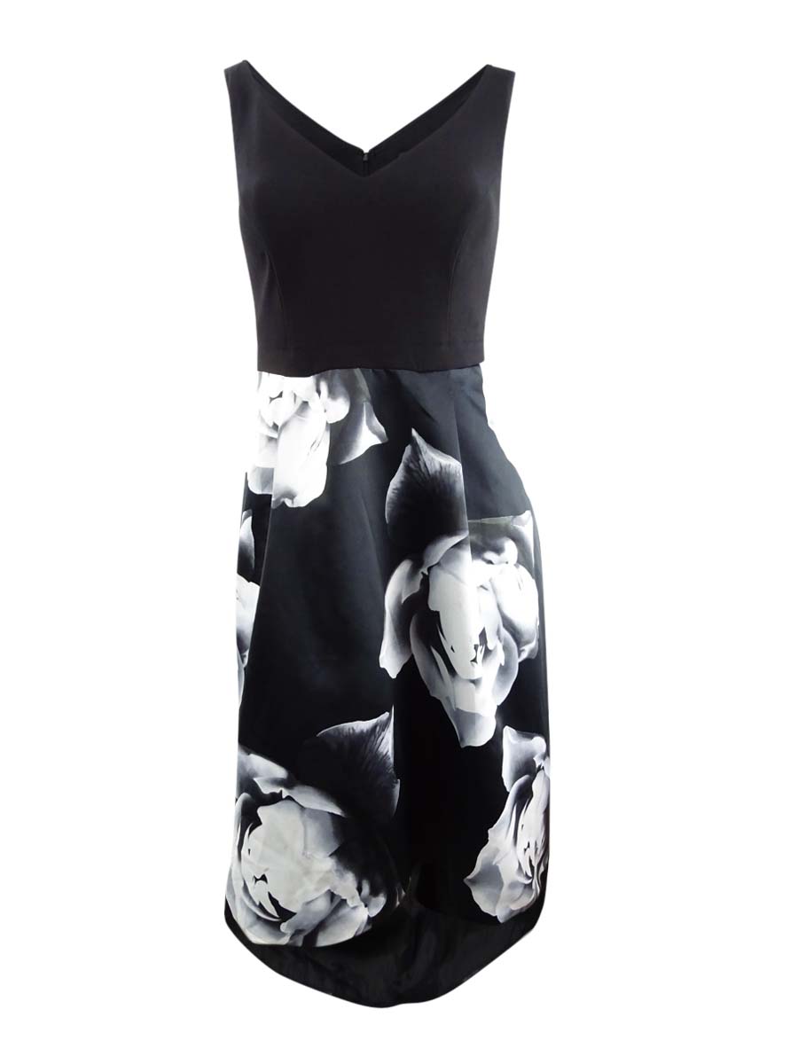 Floral Hi-low Ball Gown Evening Dress 