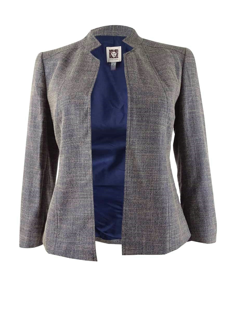 anne klein open front blazer
