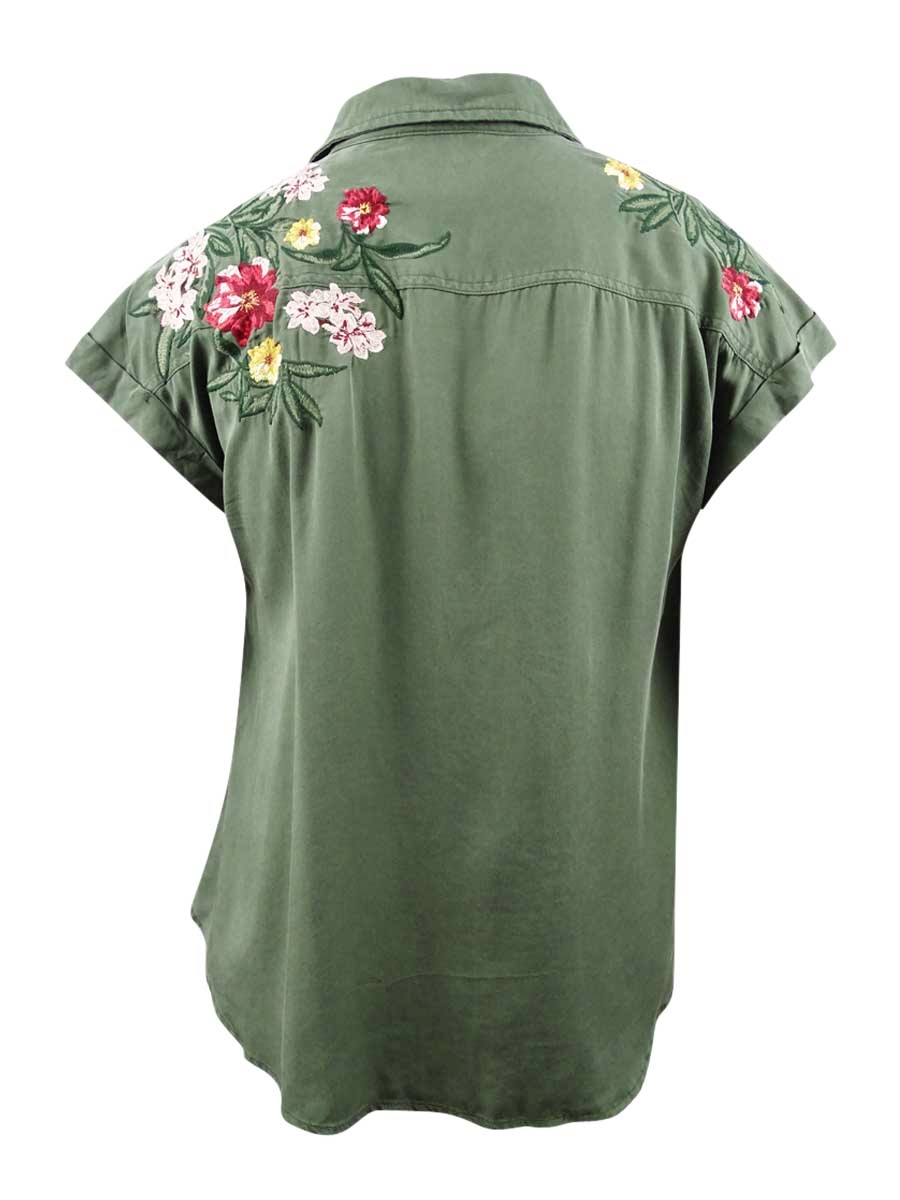 Style & Co. Women's Plus Size Embroidered Shirt | eBay