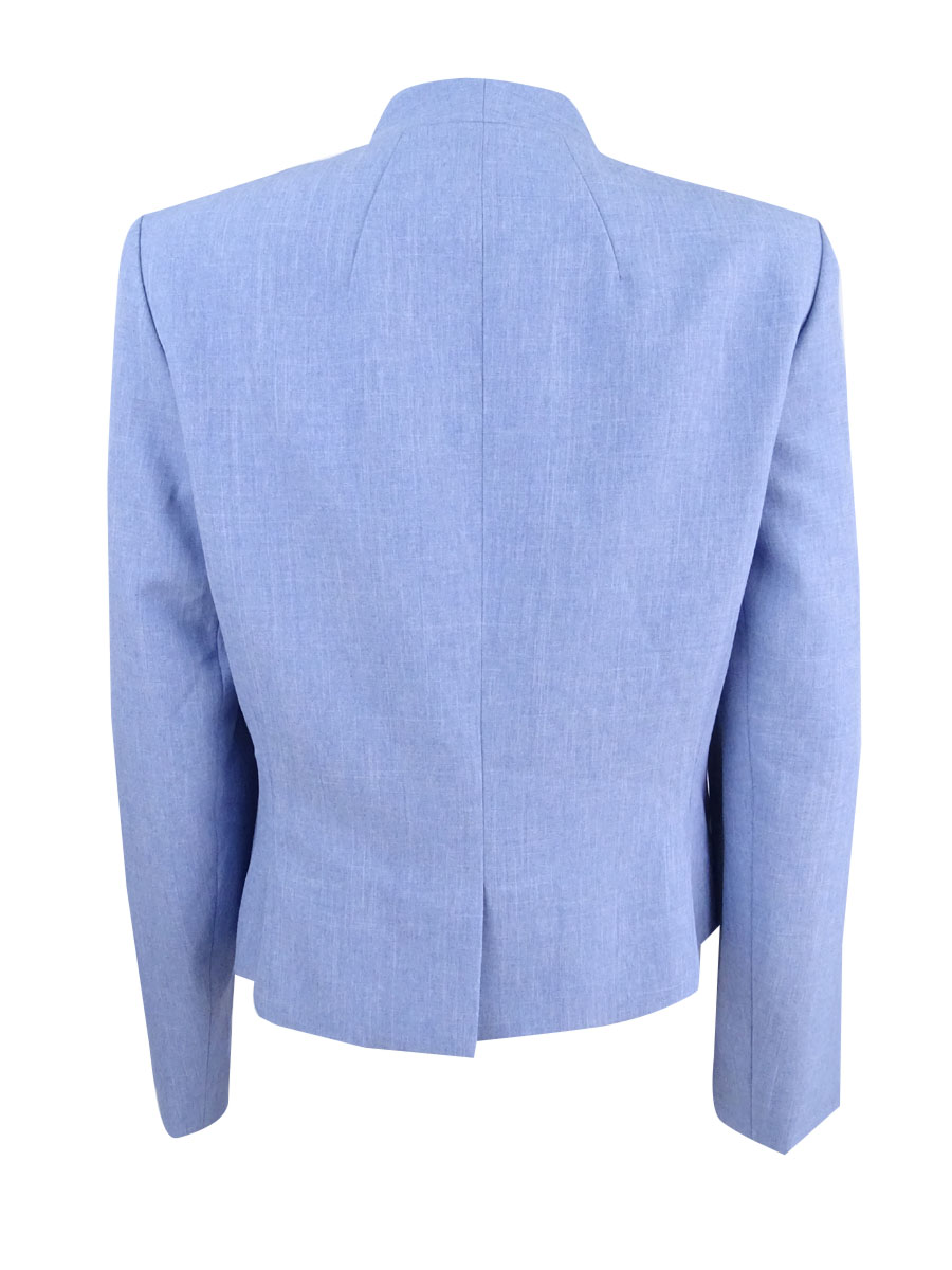 Nine West Women's Plus Size Band-Lapel Blazer
