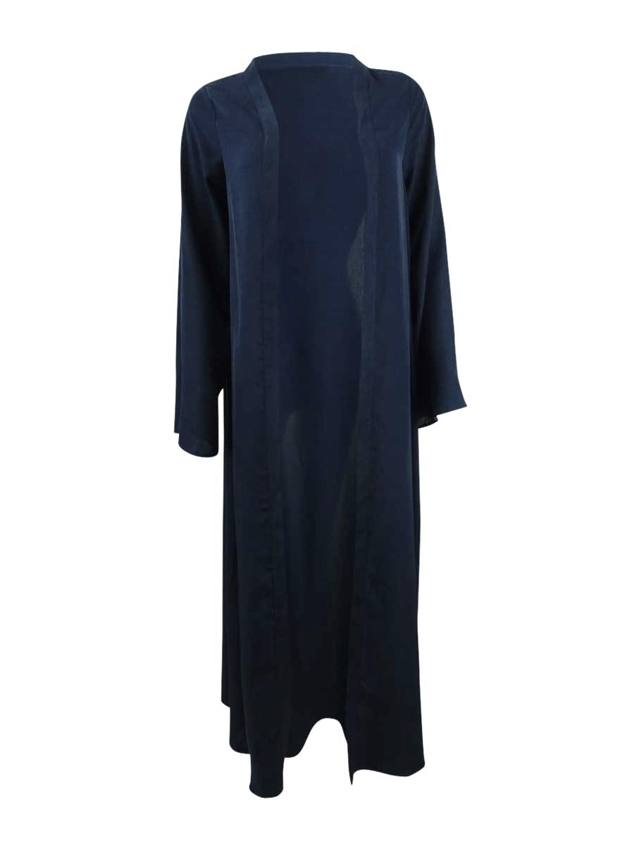 Verona Collection Women's Bell-Sleeve Maxi Cardigan (S, Navy)