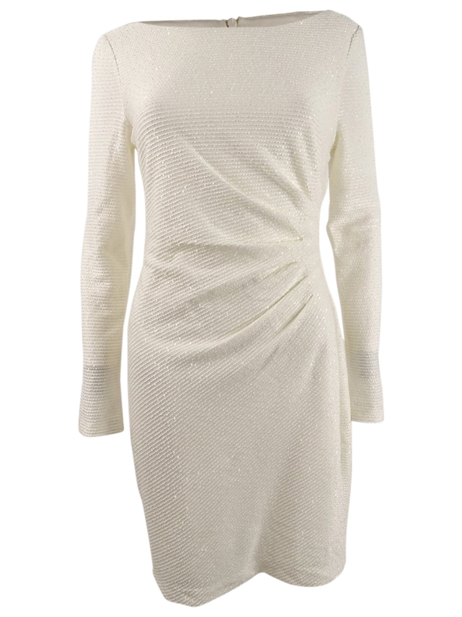 vince camuto sequin sheath dress Vince Camuto Women's Off the Shoulder Sequin Solid Sheath Dress