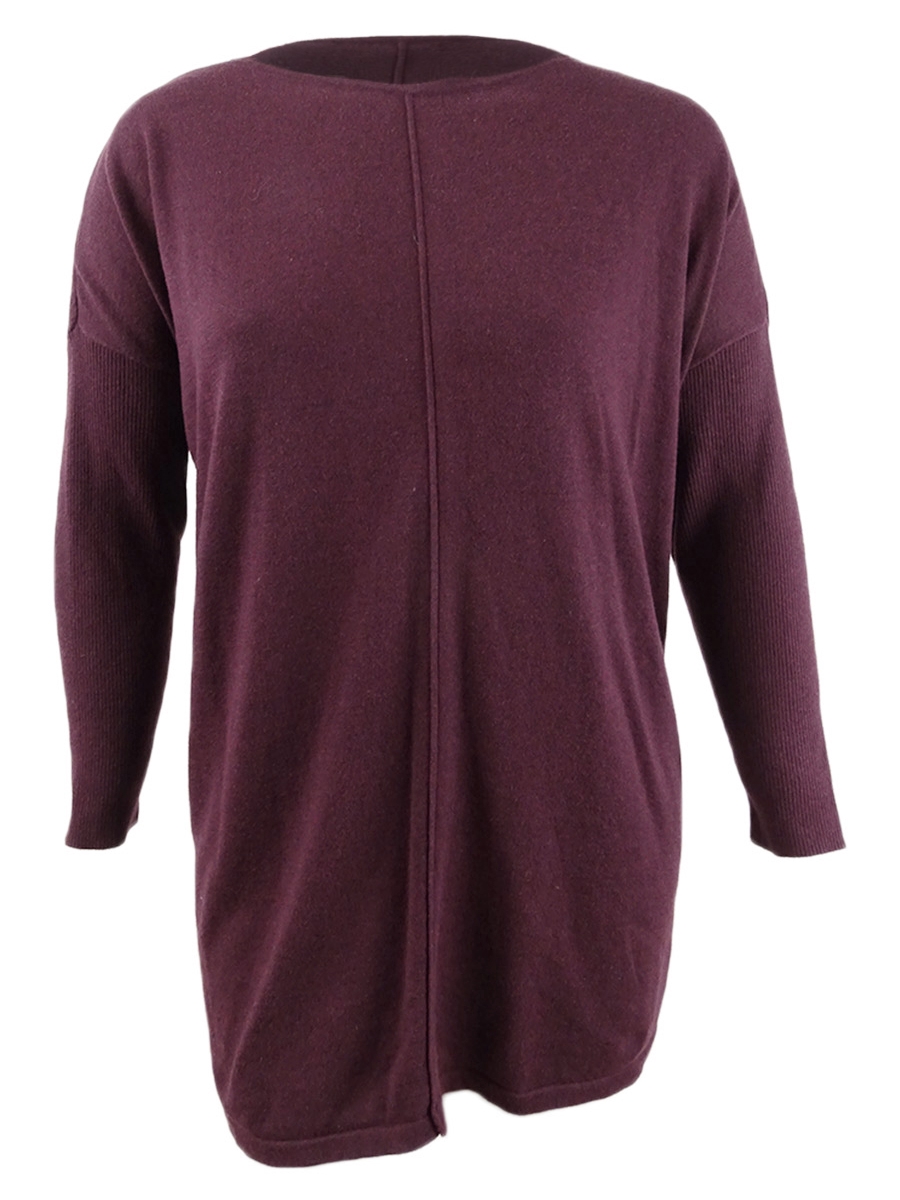Seam-Front Tunic Sweater | eBay