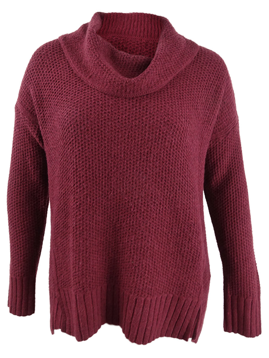 Style Women's Petite Cowl-Neck Sweater (PXL, Carriage Red