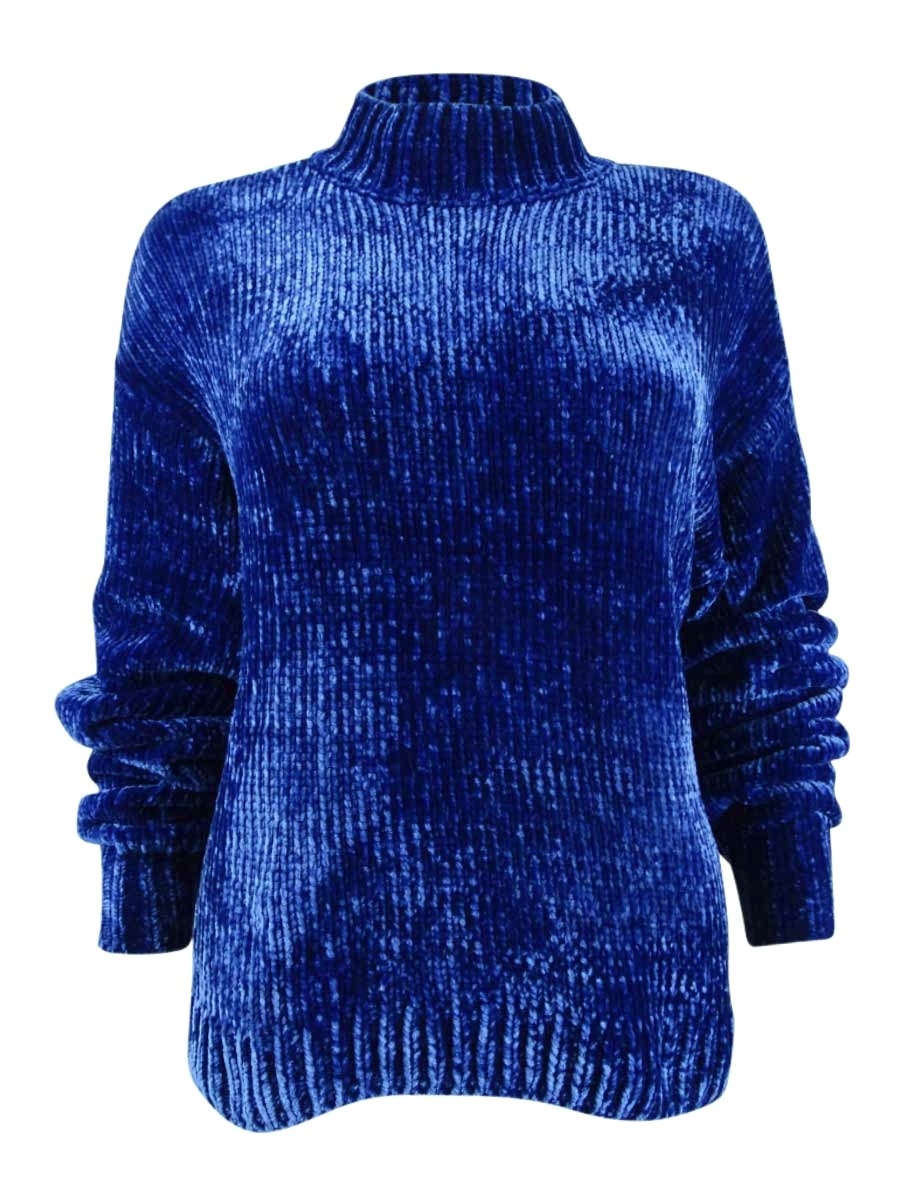 Chenille Mock-Neck Sweater | eBay