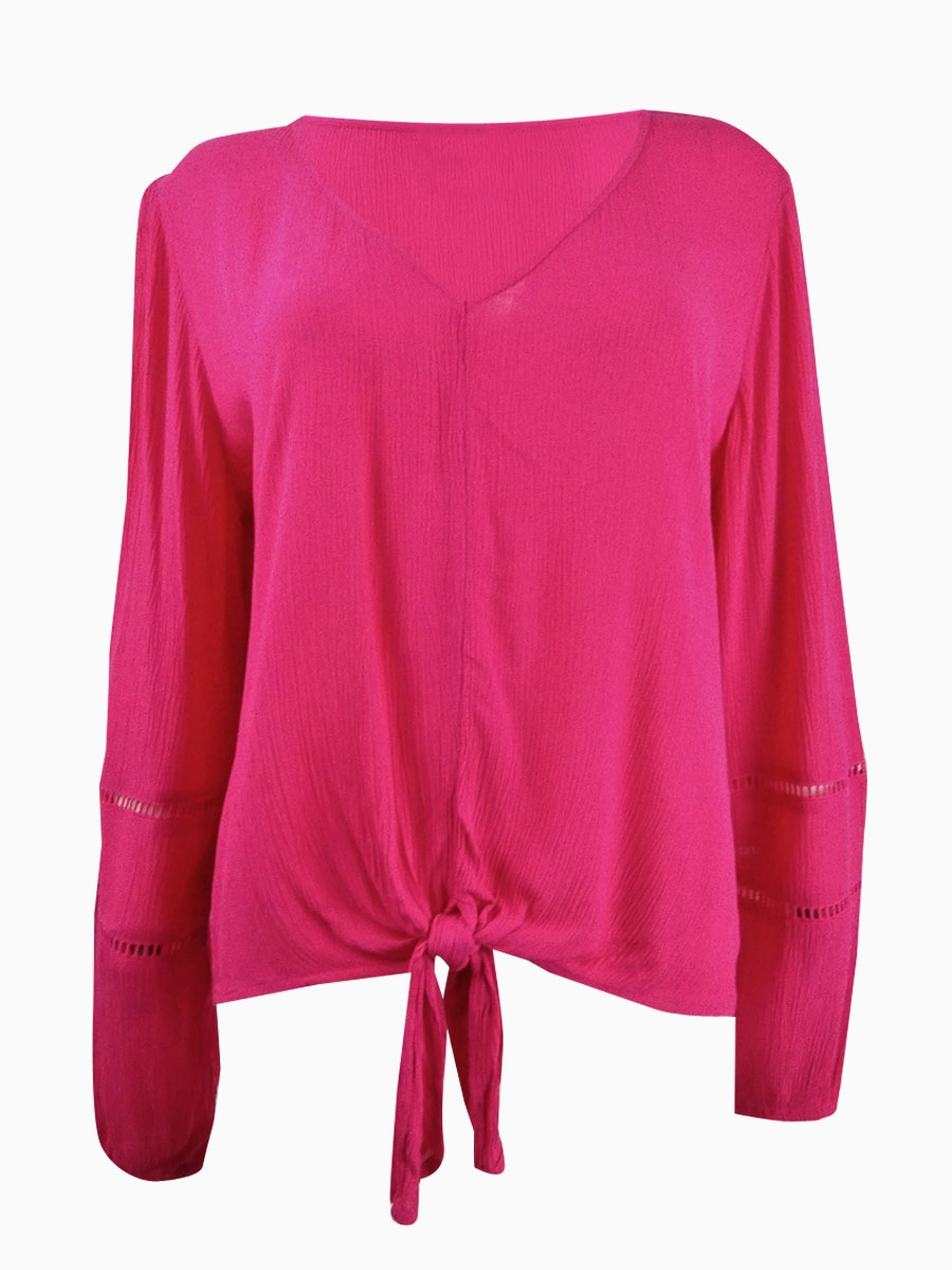 INC International Concepts Women's Gauze TieFront Top eBay