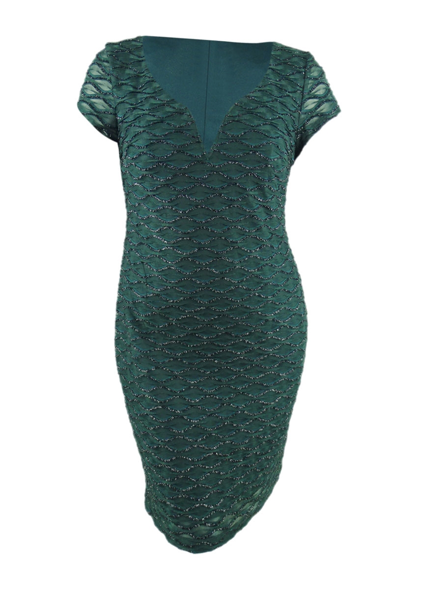 Connected Women's Sweetheart Sheath Dress (14, Dark Mallard)