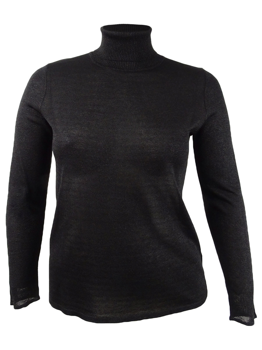Metallic-Flecked Turtleneck Sweater | eBay