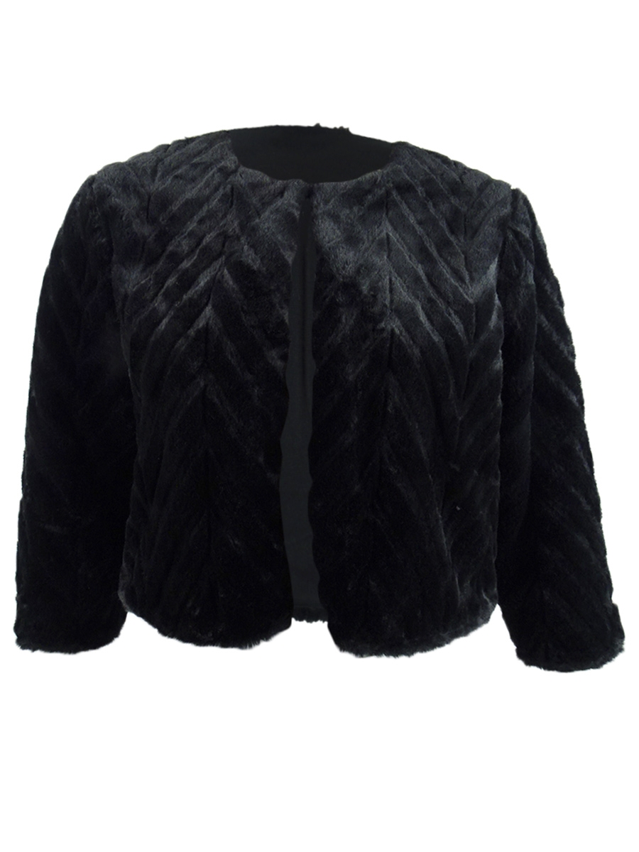 calvin klein fuzzy jacket