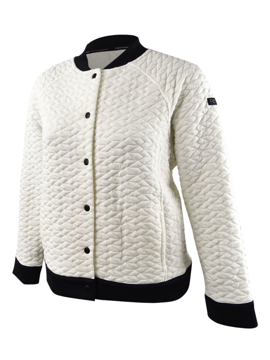 calvin klein quilted bomber jacket