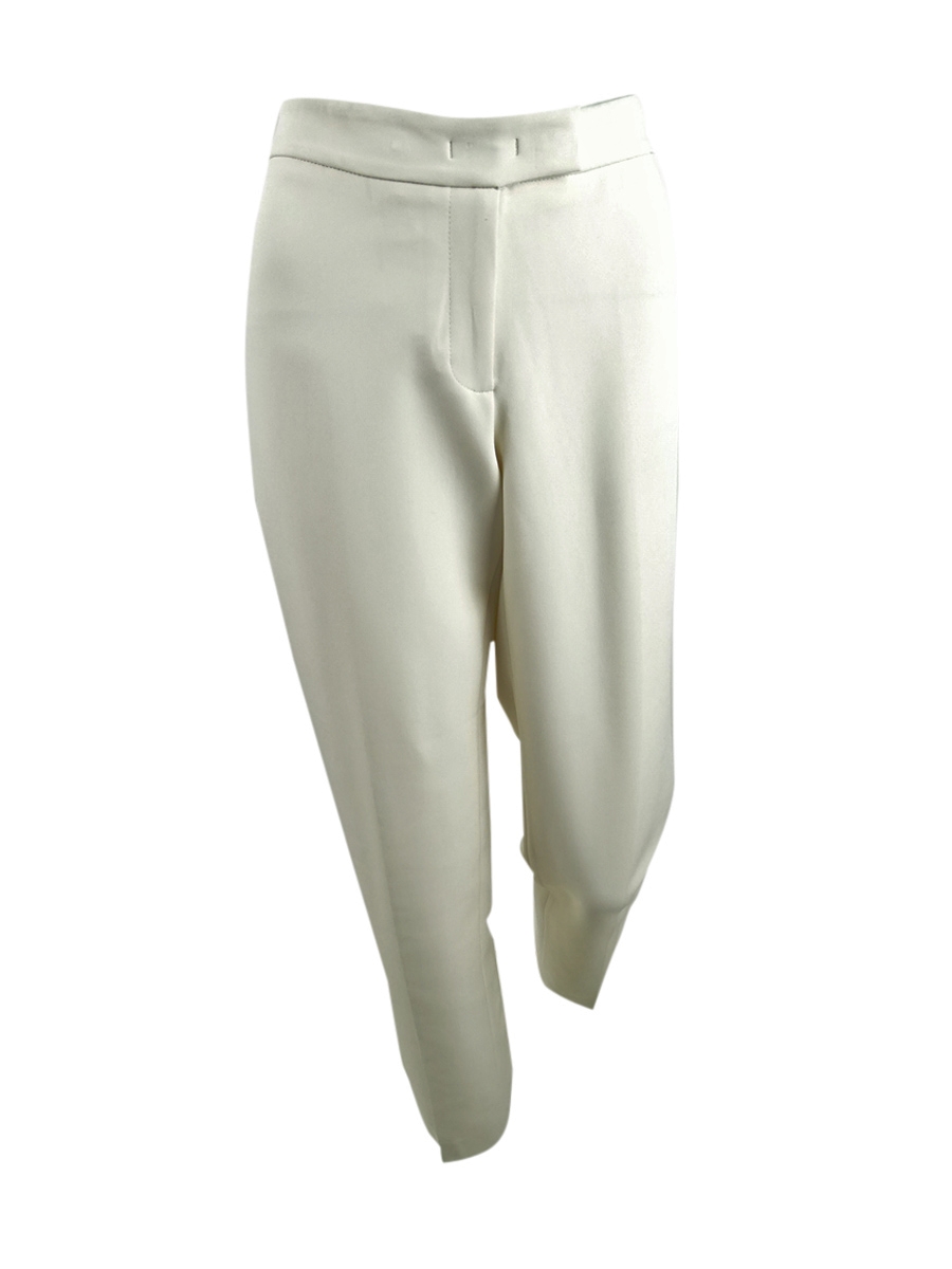 womens white dress slacks Ladies - Wide-Leg Pants - Size: 2 Light Pink Women's White Solid Color High