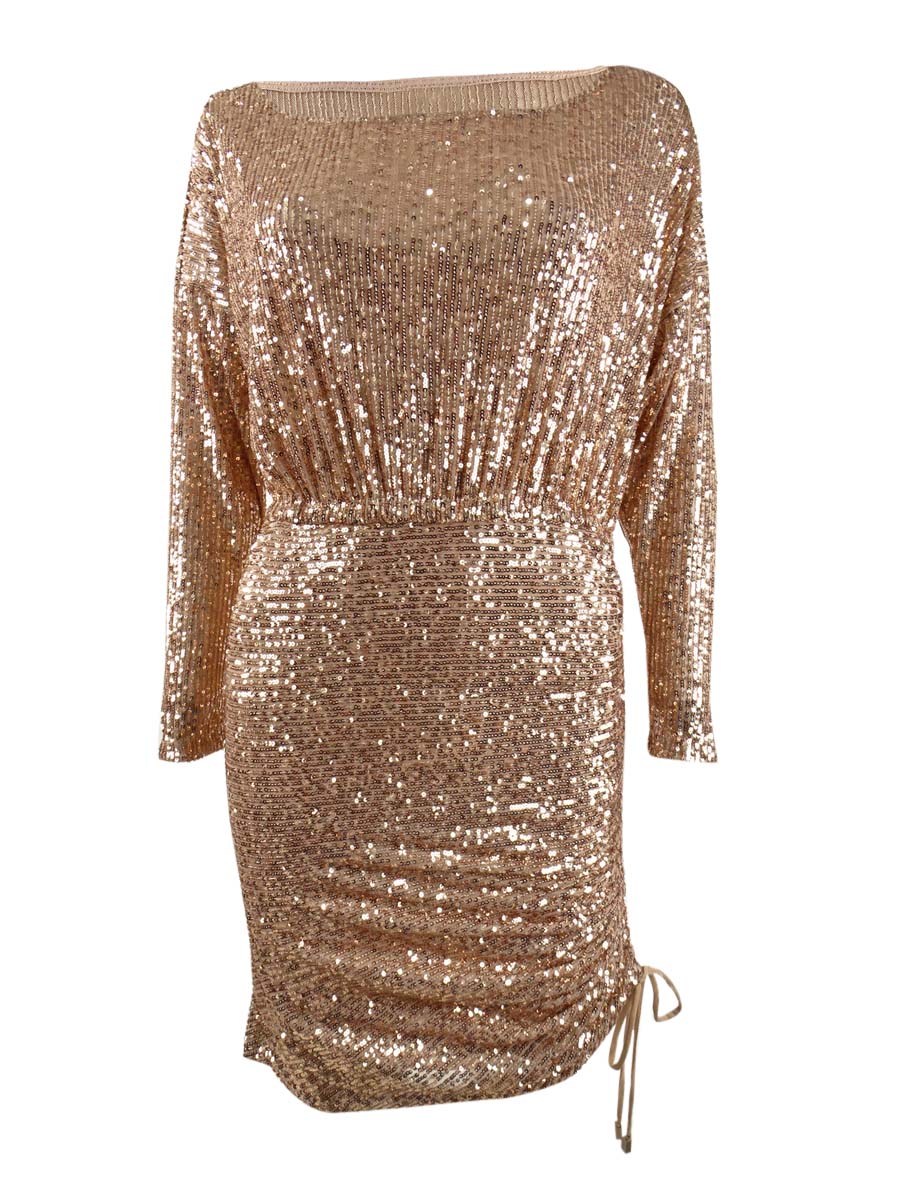 Free People Women's Giselle Sequin Mini Dress (XS, Rose Gold) 194374058115  | eBay