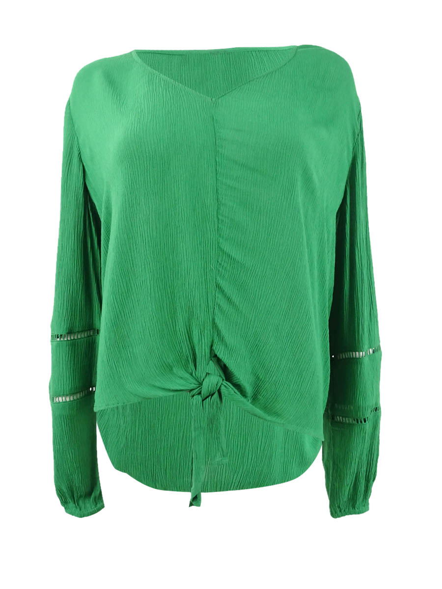 INC International Concepts Women's Gauze TieFront Top eBay