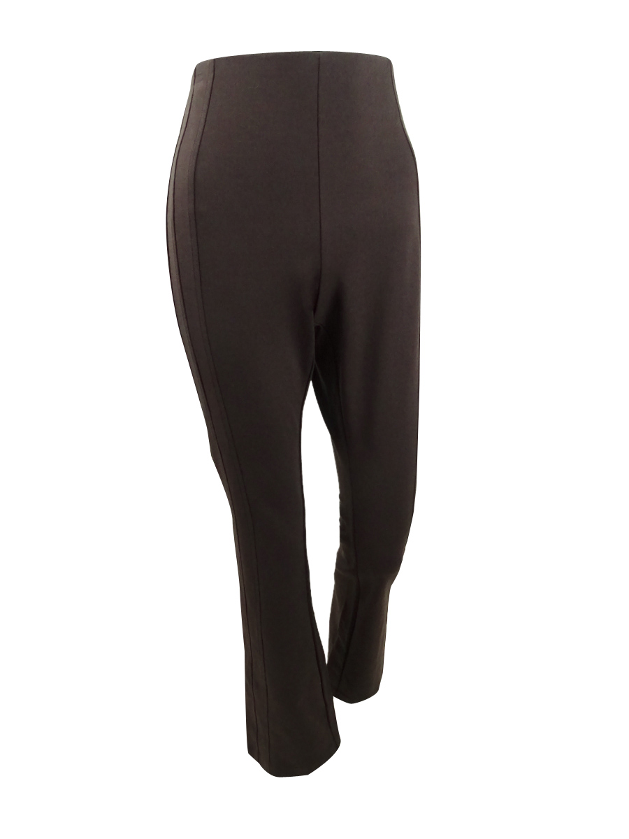 Inc Women's Seamed Ponte-Knit Bootcut Pants (4, French Roast)