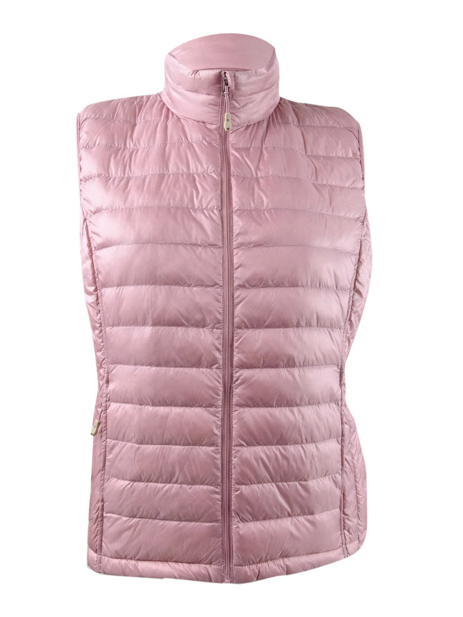 32 Degrees Women's Packable Puffer Vest, Desert Rose