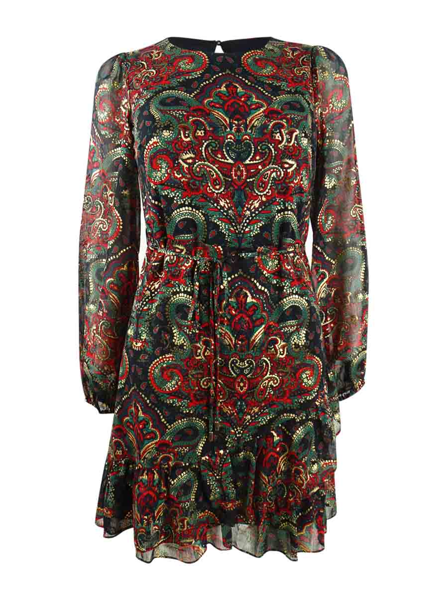 Tommy Hilfiger Womens Party Short Fit & Flare Dress Black 2