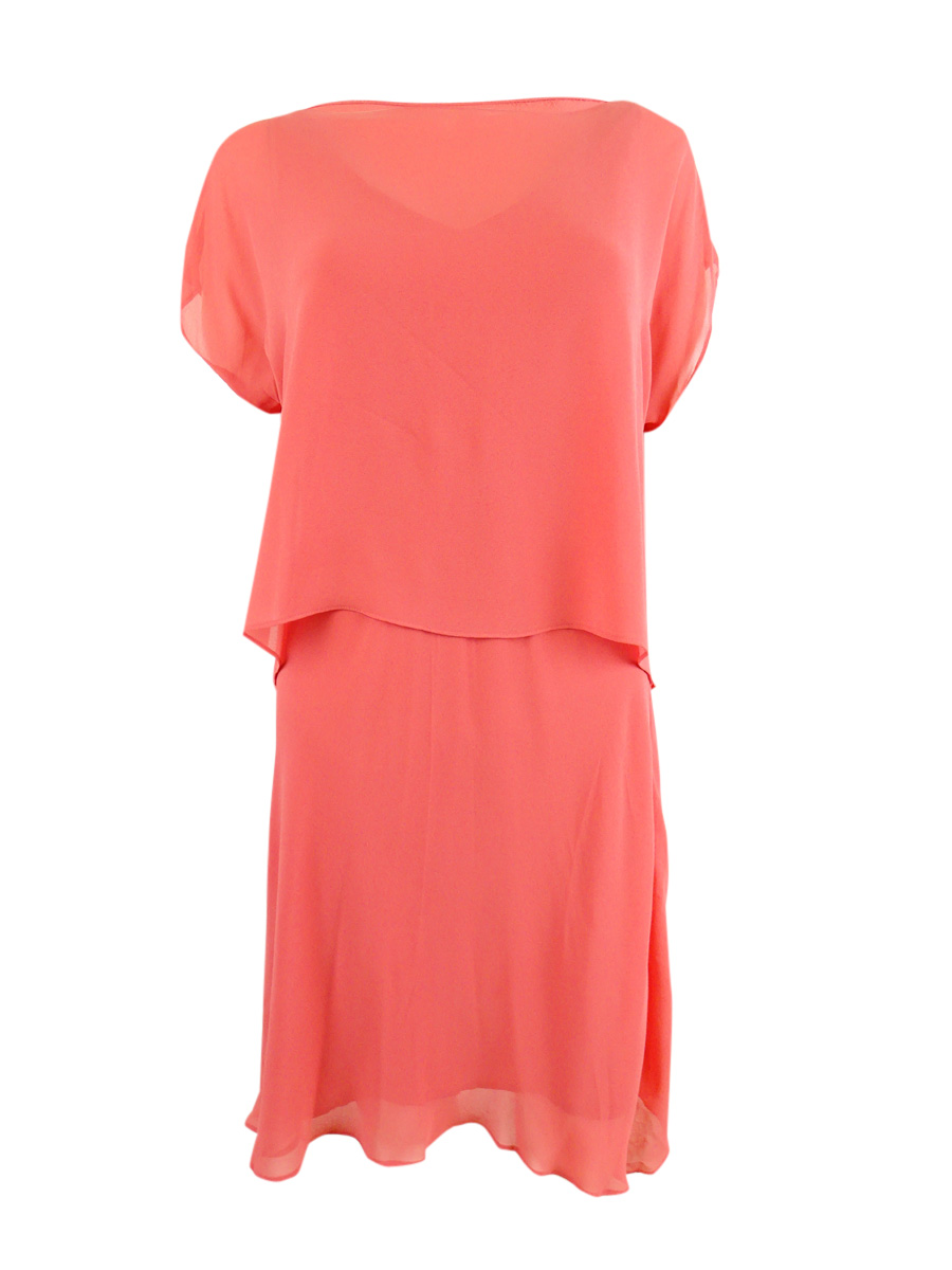 ralph lauren asymmetrical georgette dress Lauren Women's (0, Red Sky) Paisley dress