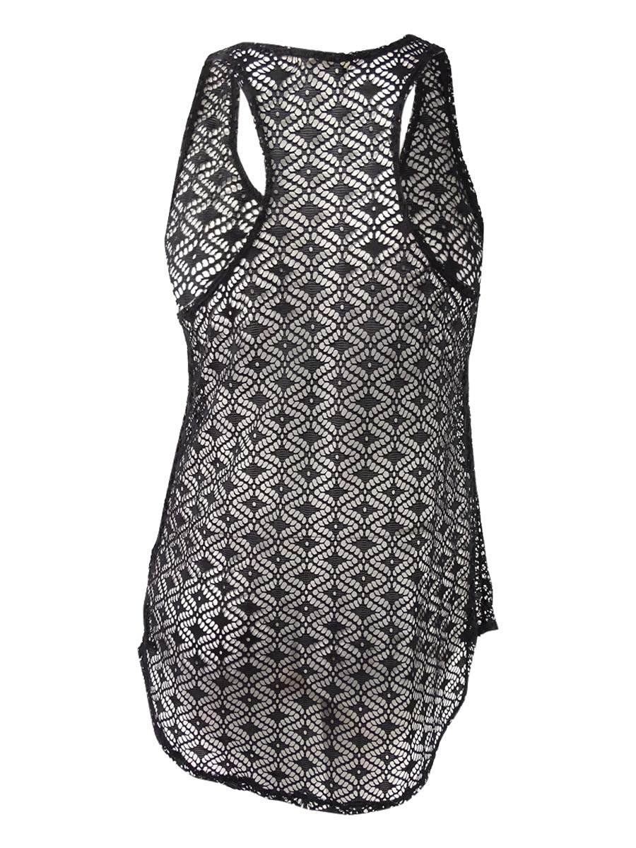 Miken Womens Crochet Racerback Swimsuit Dress Swim Cover-Up | eBay