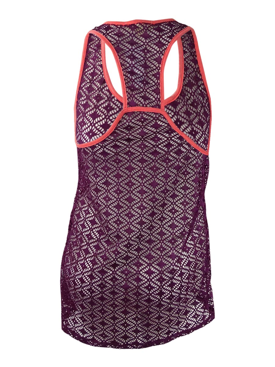 Miken Womens Crochet Racerback Dress Swim Cover-Up | eBay